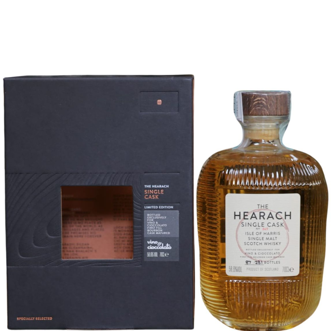 Whisky Single Malt The Hearach x Vino&Cioccolato 58,6% - Isle of Harris (70cl)